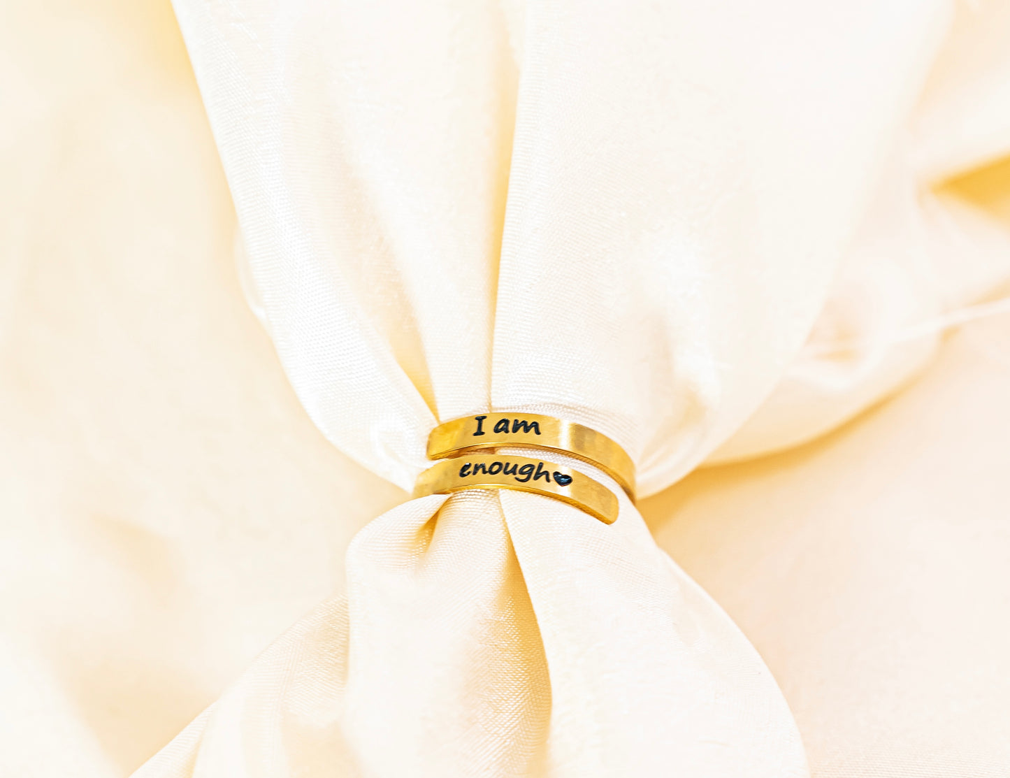 I Am Enough Ring Gold